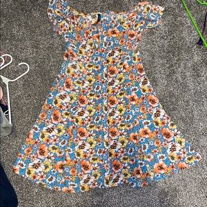 Flower print dress